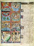 Ms 1 f.4v The Creation of the World, from the Souvigny Bible-French School-Giclee Print
