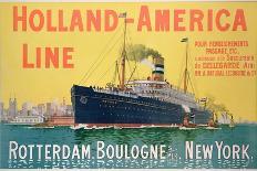 Poster Advertising 'Holland-America Line'-French School-Giclee Print