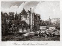 Tancarville Castle. (Engraving, Ca. 1840)-French School-Giclee Print