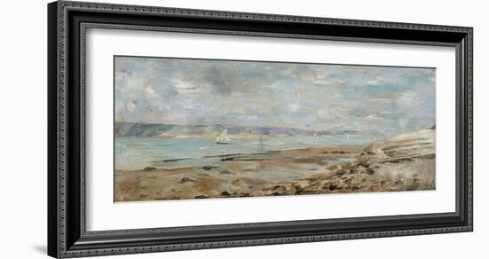 French Seascape with Sailboats-Julia Beck-Framed Premium Giclee Print