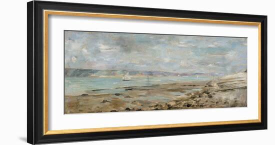 French Seascape with Sailboats-Julia Beck-Framed Premium Giclee Print