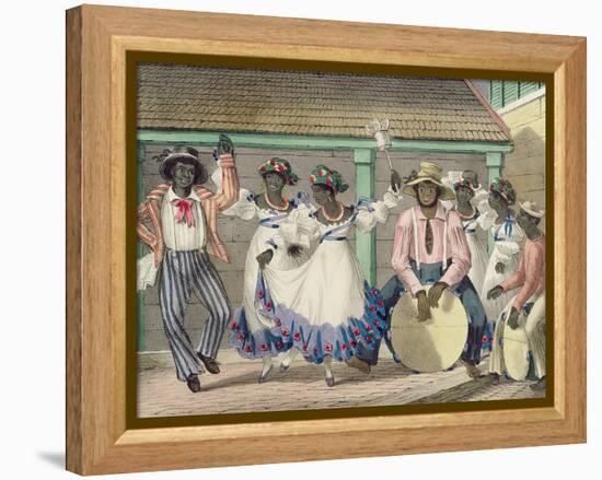 French Set-Girls, Plate 7 from 'sketches of Character...', 1838 (Colour Litho)-Isaac Mendes Belisario-Framed Premier Image Canvas