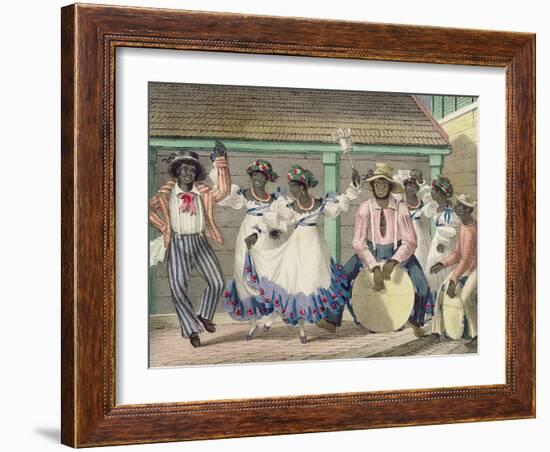 French Set-Girls, Plate 7 from 'sketches of Character...', 1838 (Colour Litho)-Isaac Mendes Belisario-Framed Giclee Print