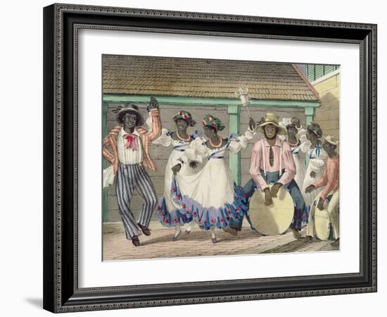 French Set-Girls, Plate 7 from 'sketches of Character...', 1838 (Colour Litho)-Isaac Mendes Belisario-Framed Giclee Print