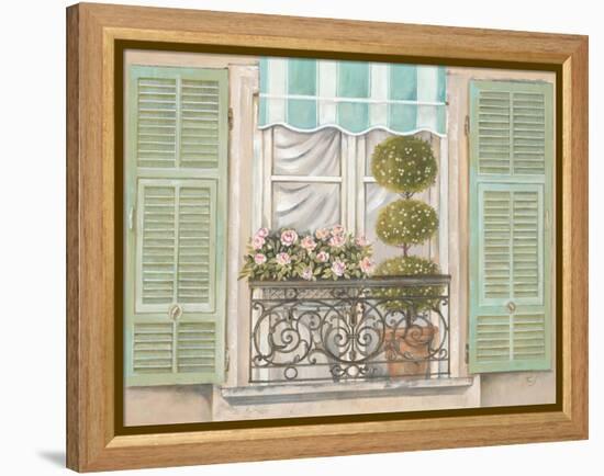 French Shutters 1-Stefania Ferri-Framed Stretched Canvas