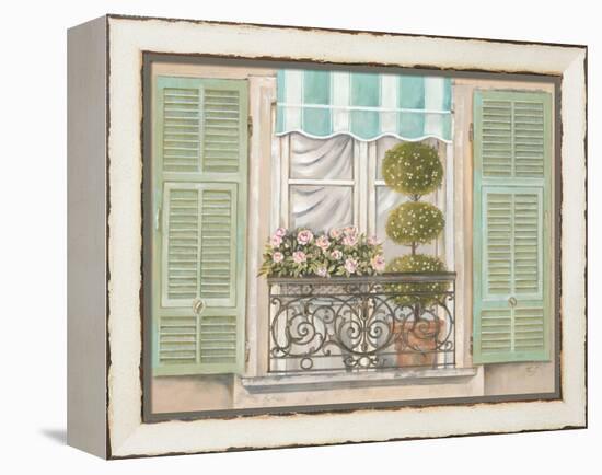 French Shutters 1-Stefania Ferri-Framed Stretched Canvas