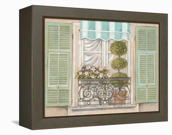 French Shutters 1-Stefania Ferri-Framed Stretched Canvas