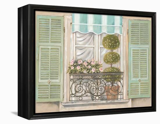 French Shutters 1-Stefania Ferri-Framed Stretched Canvas