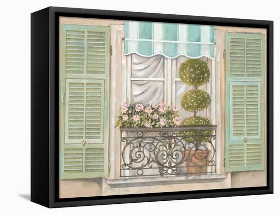 French Shutters 1-Stefania Ferri-Framed Stretched Canvas