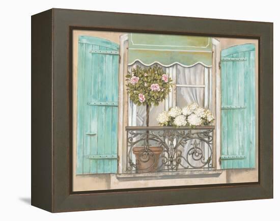 French Shutters 2-Stefania Ferri-Framed Stretched Canvas