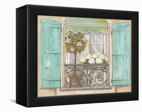 French Shutters 2-Stefania Ferri-Framed Stretched Canvas