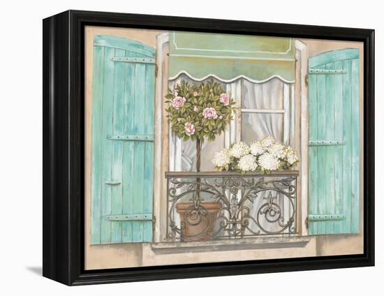 French Shutters 2-Stefania Ferri-Framed Stretched Canvas