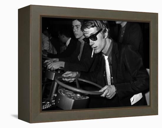 French Singer Jacques Dutronc in Miniland, Paris, 17 March 1967-null-Framed Stretched Canvas