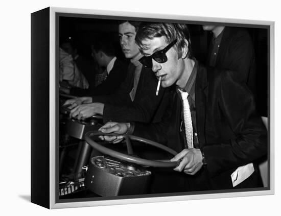 French Singer Jacques Dutronc in Miniland, Paris, 17 March 1967-null-Framed Stretched Canvas