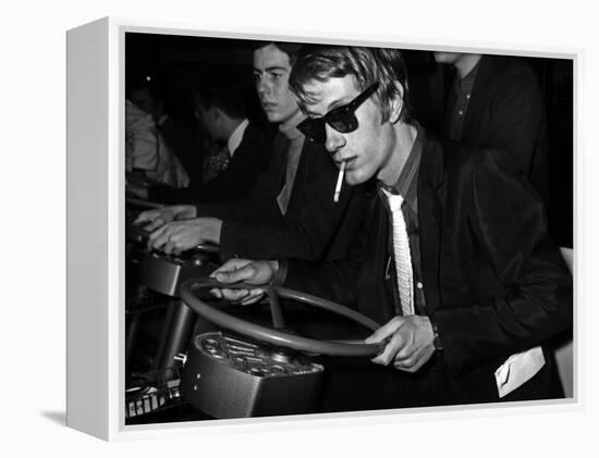 French Singer Jacques Dutronc in Miniland, Paris, 17 March 1967-null-Framed Stretched Canvas