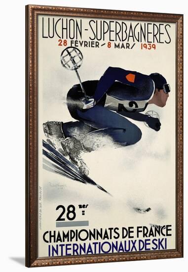 French Ski Competition 1939-Vintage Lavoie-Framed Giclee Print