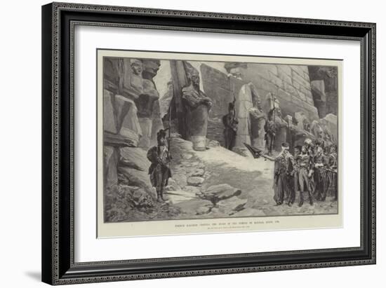 French Soldiers Visiting the Ruins of the Temple of Karnak, Egypt, 1798-Georges Clairin-Framed Giclee Print