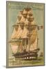 French Square-Rigged Sailing Vessel-null-Mounted Art Print
