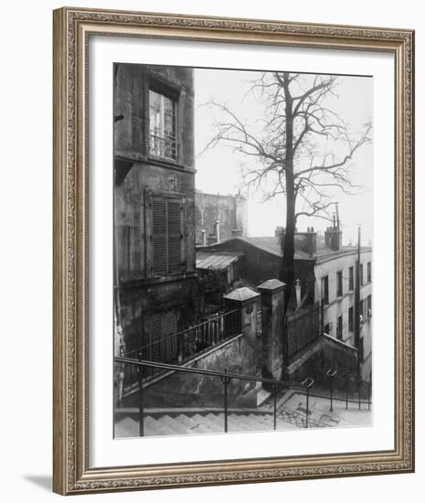 French Staircase, Montmartre, 1921-Eugene Atget-Framed Giclee Print