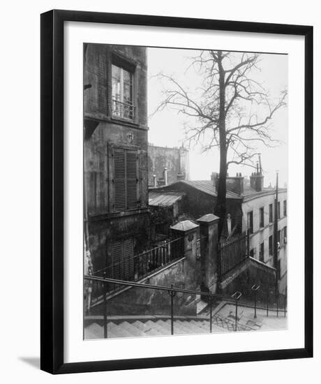 French Staircase, Montmartre, 1921-Eugene Atget-Framed Giclee Print