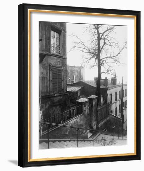 French Staircase, Montmartre, 1921-Eugene Atget-Framed Giclee Print