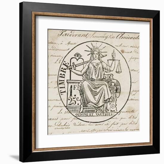 French Stamp II-Gwendolyn Babbitt-Framed Art Print