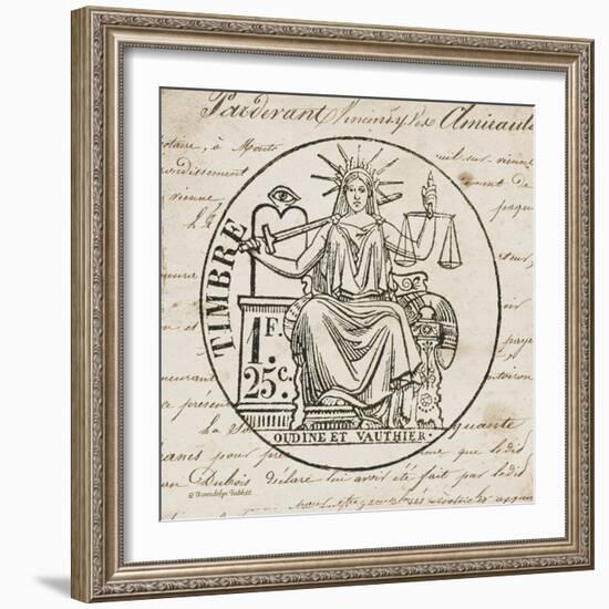 French Stamp II-Gwendolyn Babbitt-Framed Art Print