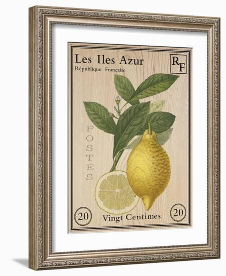 French Stamp - Lemon-Maria Mendez-Framed Giclee Print