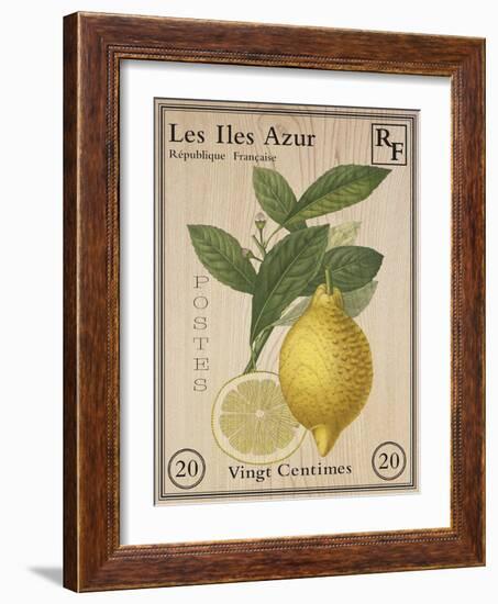 French Stamp - Lemon-Maria Mendez-Framed Giclee Print