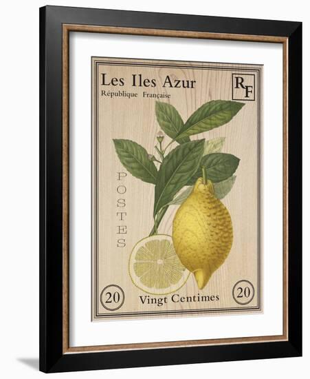 French Stamp - Lemon-Maria Mendez-Framed Giclee Print