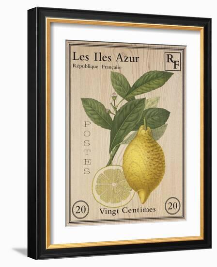 French Stamp - Lemon-Maria Mendez-Framed Giclee Print