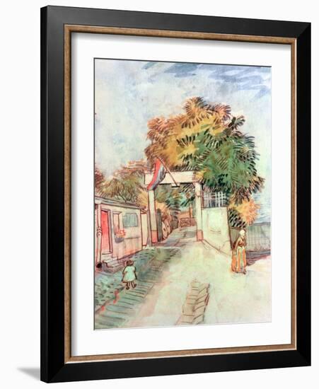 French Street Scene with Access to a Vantage Point, 1887-Vincent van Gogh-Framed Giclee Print