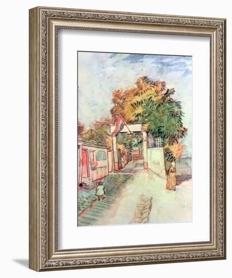 French Street Scene with Access to a Vantage Point, 1887-Vincent van Gogh-Framed Giclee Print