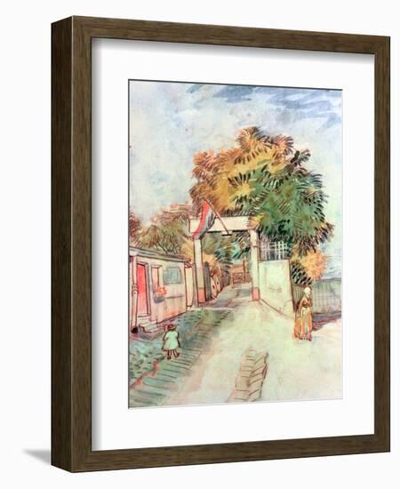 French Street Scene with Access to a Vantage Point, 1887-Vincent van Gogh-Framed Giclee Print