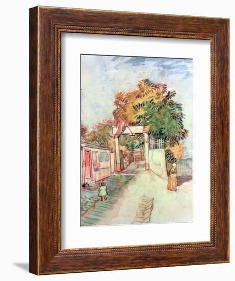 French Street Scene with Access to a Vantage Point, 1887-Vincent van Gogh-Framed Giclee Print