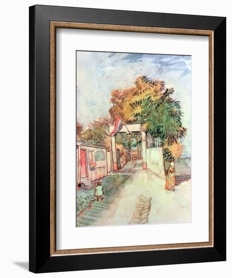 French Street Scene with Access to a Vantage Point, 1887-Vincent van Gogh-Framed Giclee Print