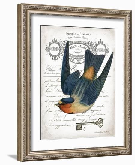 French Swallow I-Gwendolyn Babbitt-Framed Art Print