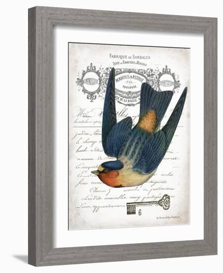 French Swallow I-Gwendolyn Babbitt-Framed Art Print