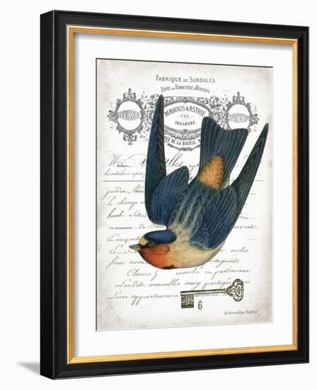 French Swallow I-Gwendolyn Babbitt-Framed Art Print