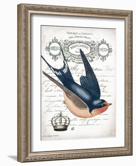 French Swallow II-Gwendolyn Babbitt-Framed Art Print