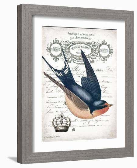 French Swallow II-Gwendolyn Babbitt-Framed Art Print