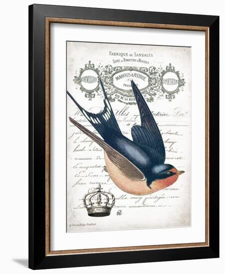 French Swallow II-Gwendolyn Babbitt-Framed Art Print