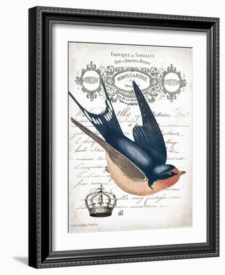 French Swallow II-Gwendolyn Babbitt-Framed Art Print