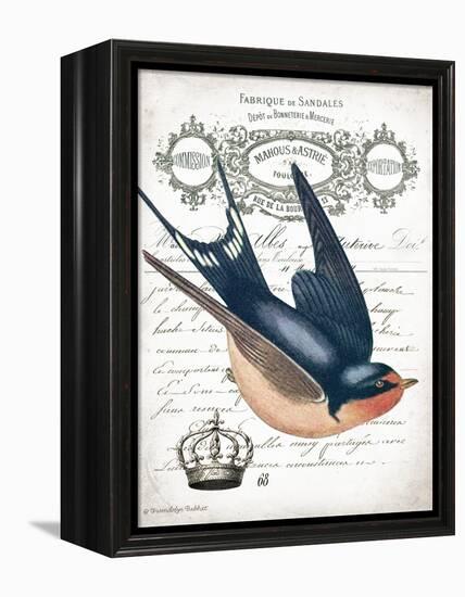 French Swallow II-Gwendolyn Babbitt-Framed Stretched Canvas