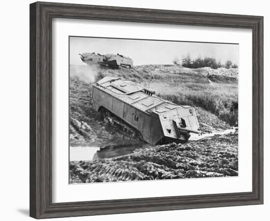 French Tank WWI-Robert Hunt-Framed Photographic Print