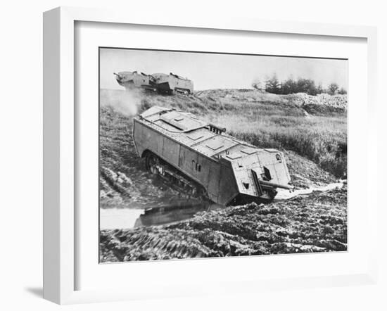 French Tank WWI-Robert Hunt-Framed Photographic Print