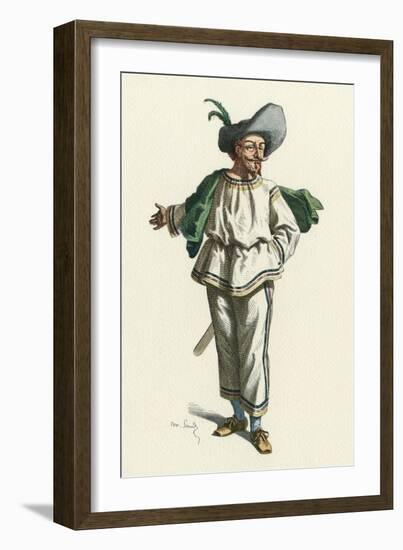 French Theatre, Tabarin-Maurice Sand-Framed Art Print