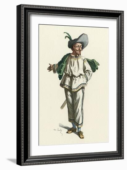 French Theatre, Tabarin-Maurice Sand-Framed Art Print