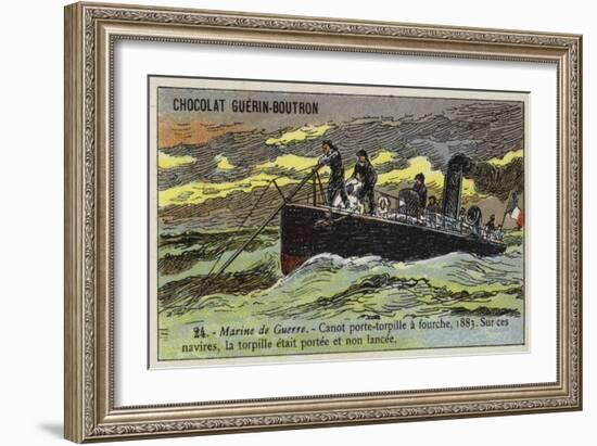 French Torpedo Boat, 1883-null-Framed Giclee Print