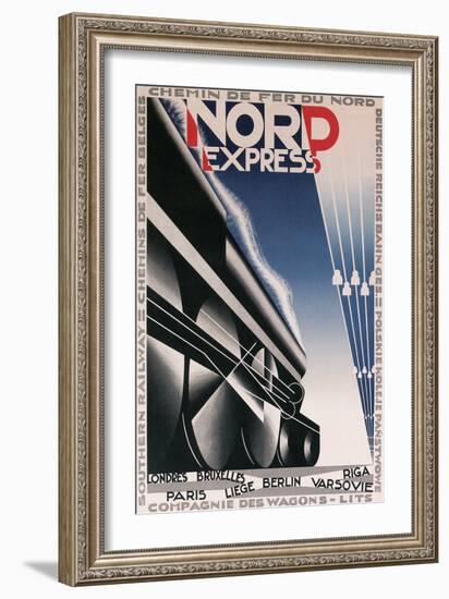 French Train Poster-null-Framed Art Print